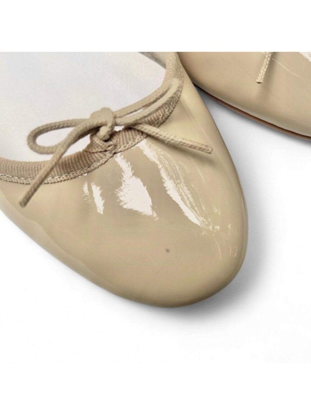 Repetto Cendrillon Patent Leather Ballet Flats in “Sand” - Size 38 EU/Size 7 US - Picture 5 of 5